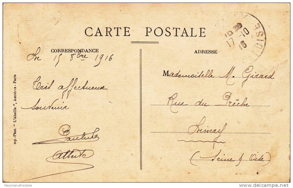 Dép. 78 - POISSY. - Bords De Seine - Vue Générale - Le Pont  Voyagée 1916. Ed. Abeille, Asnières N°30 - Poissy