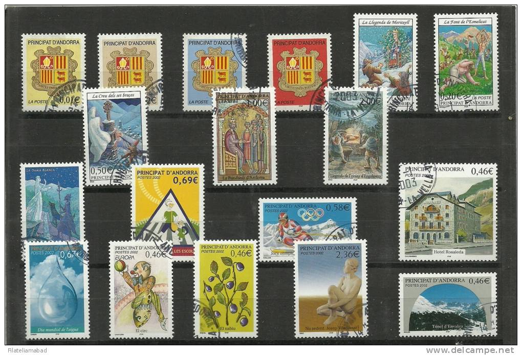 ANDORRA- LOTE DE SELLOS USADOS DE FAVOR CORREO FRANCES .. - Used Stamps