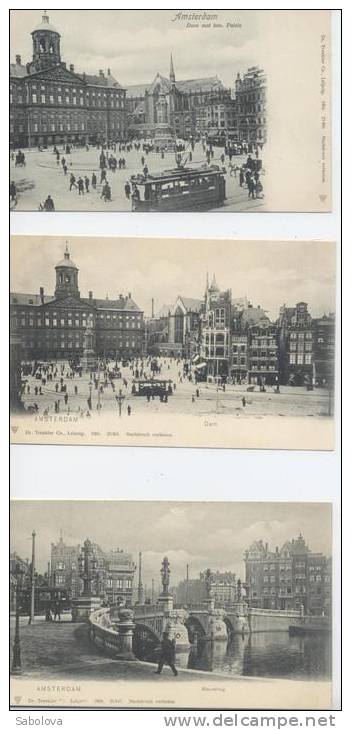 3 Cartes Postales Amsterdam - Amsterdam