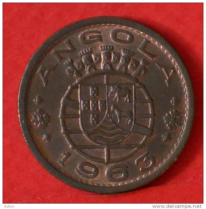 ANGOLA  1  ESCUDOS  1963   KM# 76  -    (M1103) - Angola