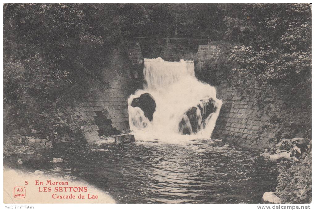 Dép. 58 - EN MORVAN. - Les Settons. - Cascade Du Lac. J.C., Autun N° 5 - Sonstige & Ohne Zuordnung