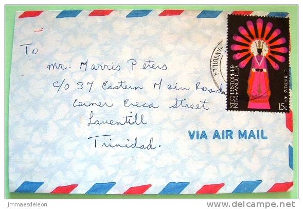 St. Christopher Nevis Anguilla 1978 Cover To Trinidad - Christmas - West Indies