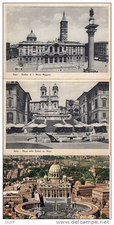 Lot 10 CP - Rome (Italie) - Arc De Constantin - Ste Marie Majeure - Vatican - Eglise Trinité - Tombe Cecilia Metella - Colecciones & Lotes