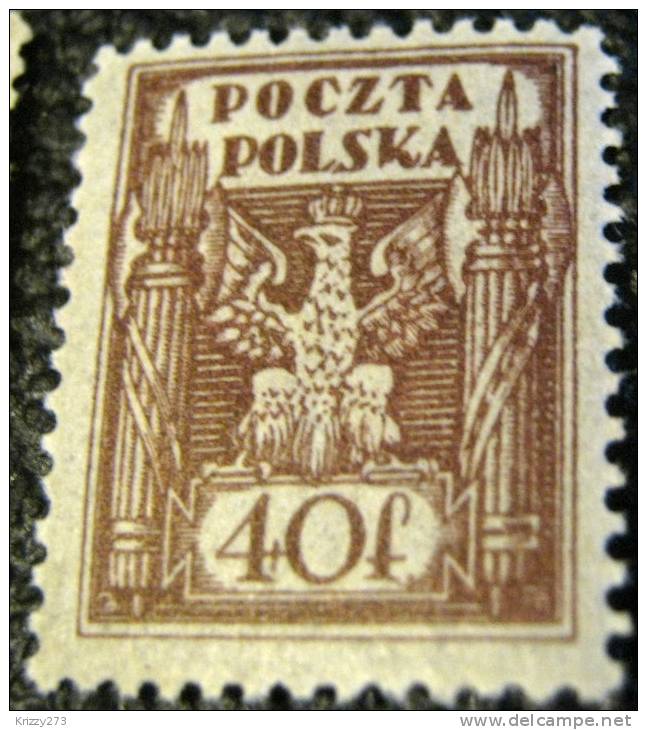 Poland 1920 Arm 40f - Mint - Unused Stamps