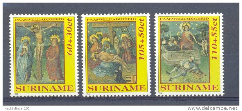 Mgl0727 PASEN PAASWELDADIGHEID EASTER OSTERN SURINAME 1992 PF/MNH - Easter