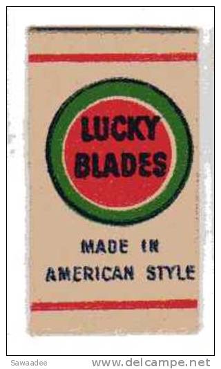 PAQUET DE LAME DE RASOIR - LUCKY BLADES - MADE IN AMERICAN STYLE - SCELLE - BON POUR 1 ECHANTILLON DE TARR - Autres & Non Classés