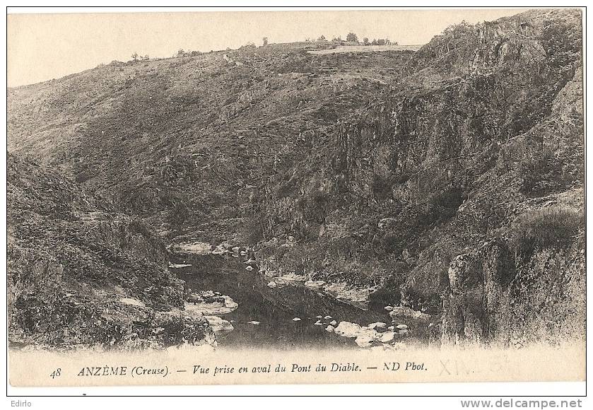 Anzeme Vue Prise En Aval Du Pont Du Diable Neuve TTB - Autres & Non Classés