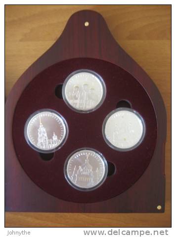 Belarus 2010 Orthodox Chuches 4 Silver Coins UNC - Wit-Rusland