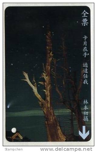 Set Of 5 Taiwan Early Bus Ticket Cards Astronomy Nebula Comet  (A0043-0047) - Tickets - Vouchers