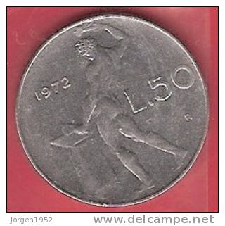 ITALY  #50 LIRE FROM YEAR 1972 - 50 Lire