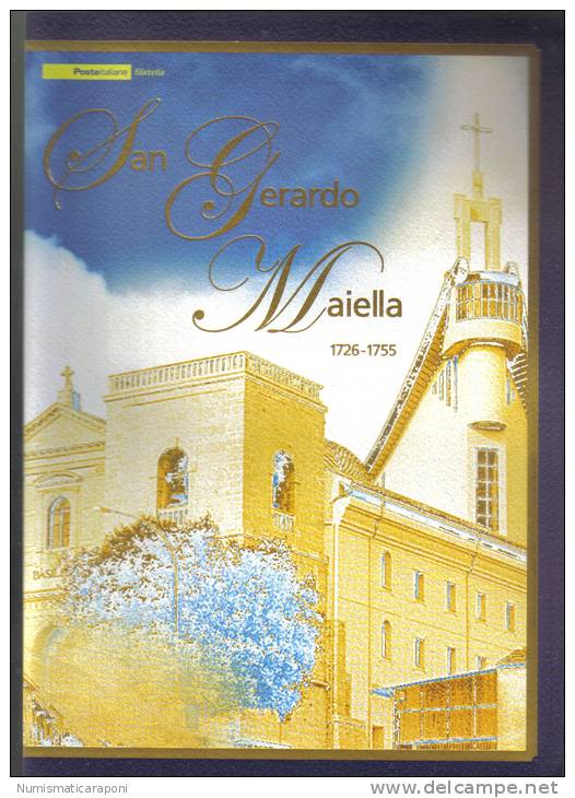 FOLDER SAN GERARDO MAIELLA 1726-1755 CON FRANCOBOLLO D'ORO - Presentation Packs