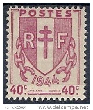 1945-47 FRANCIA STEMMA 40 CENT MH * - FR567 - 1941-66 Escudos Y Blasones