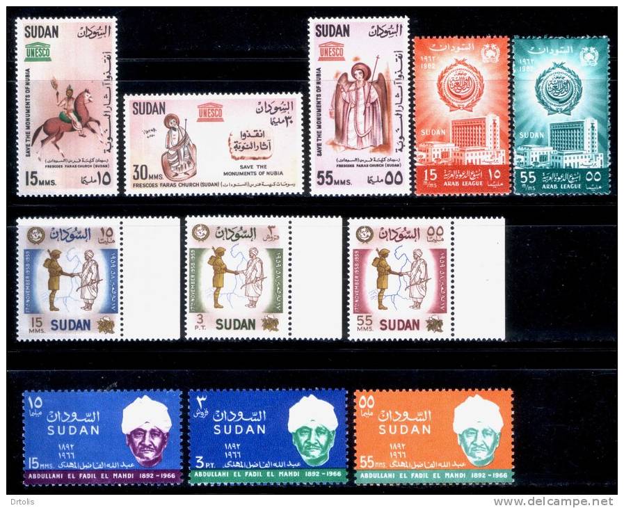 SUDAN / 41 MNH ; EXTRA FINE COMPLETE SETS / 11 SCANS . - Sudan (1954-...)