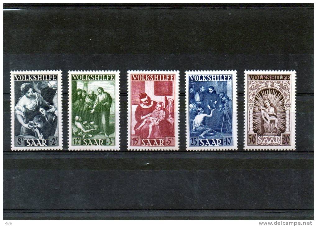 SAAR ( 5 Valeurs N° 267/71  De 1949 Luxe *** - Unused Stamps