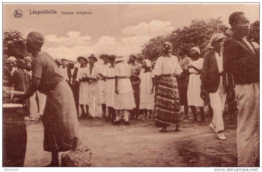 CONGO BELGE: Léopoldville - Danses Indigènes - Kinshasa - Léopoldville