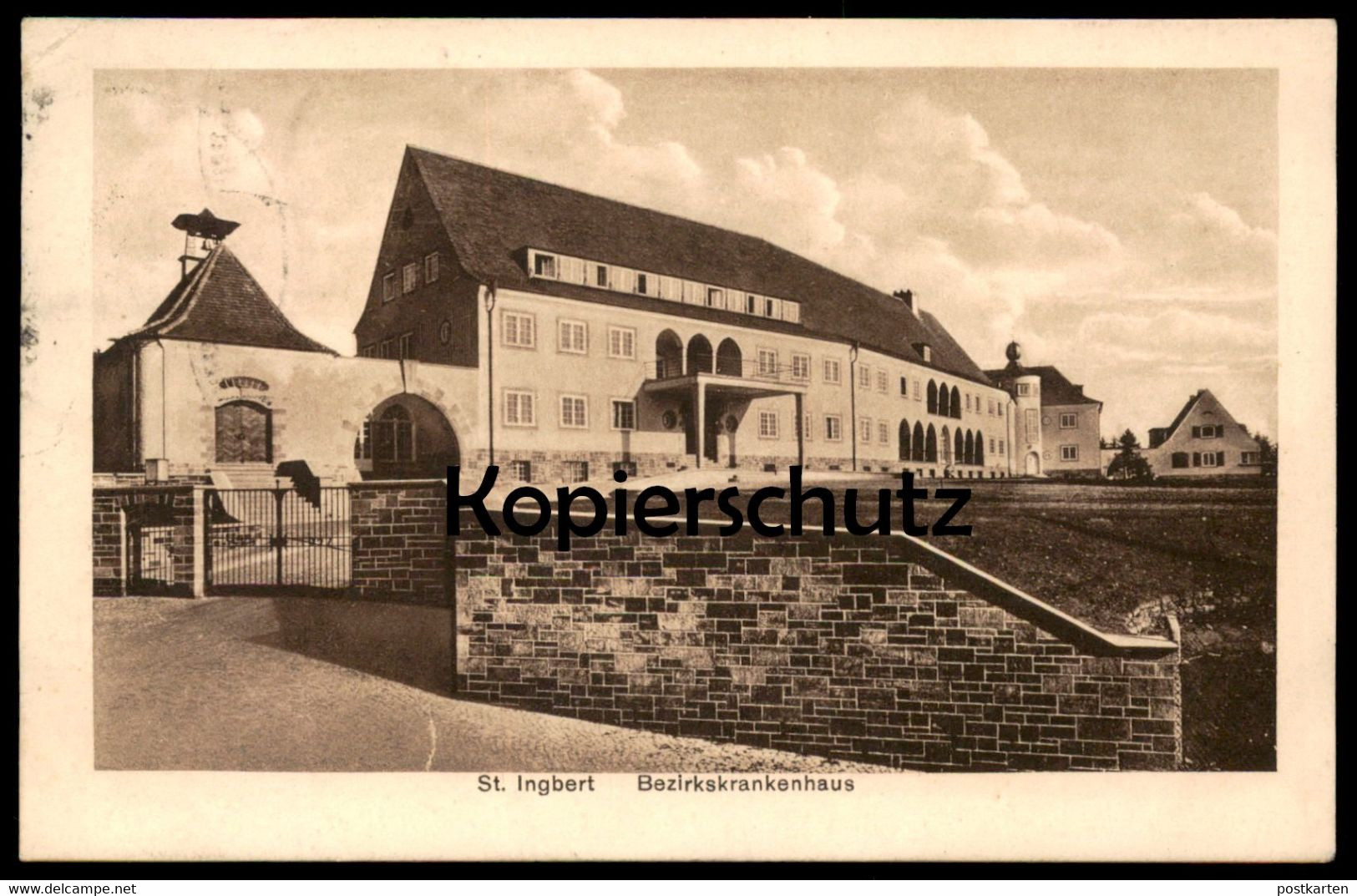 ALTE POSTKARTE ST. INGBERT BEZIRKSKRANKENHAUS Krankenhaus Hospital Cpa Postcard AK Ansichtskarte - Saarpfalz-Kreis