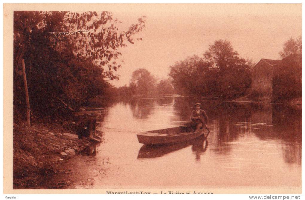 Mareuil Sur Lay : La Rivière En Automne - Mareuil Sur Lay Dissais