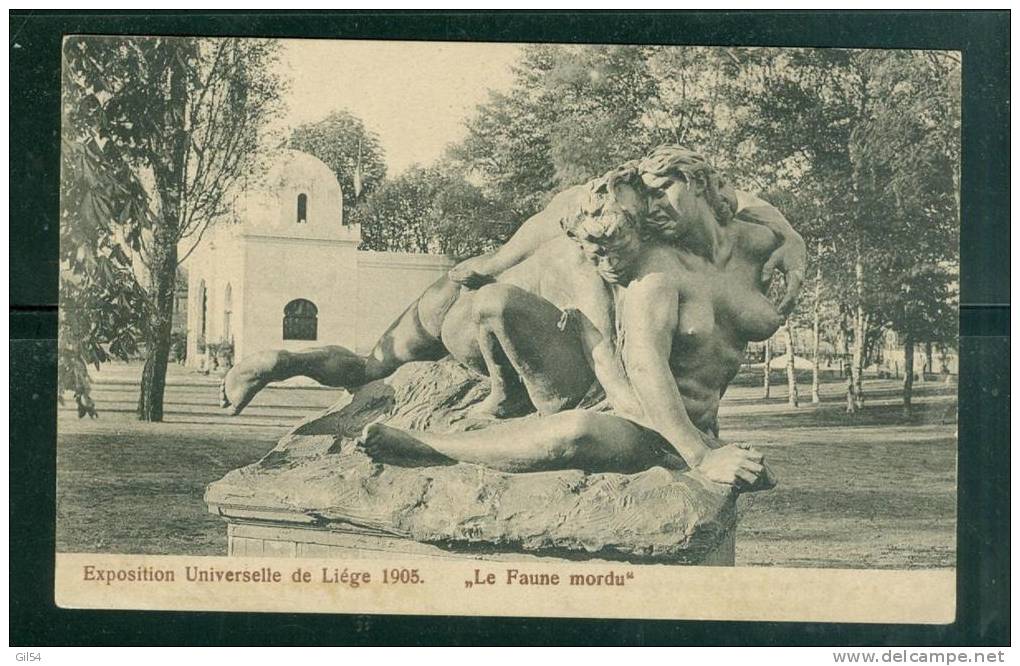 EXPOSITION UNIVERSELLE DE LIEGE 1905 "LE FAUNE MORDU " ( Feuillet à Recoller )   Ug51 - Liege