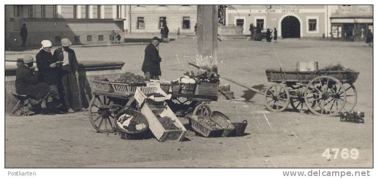 ALTE POSTKARTE EGGENBURG HAUPTPLATZ CAFÉ JOSEF KUNZ FRANZ GAMERITH HÄNDLER Markt Marché Market Niederösterreich Austria - Eggenburg