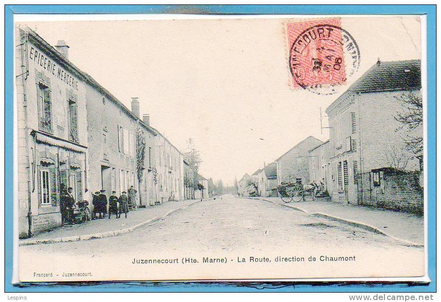 52 - JUZENNECOURT -- La Route , Direction De Chaumont - Juzennecourt