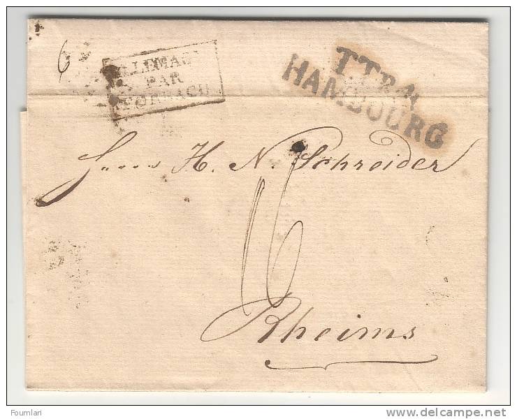 1823 - HAMBOURG Vers La France (HAMBURG Nach Frankreich) - Prephilately