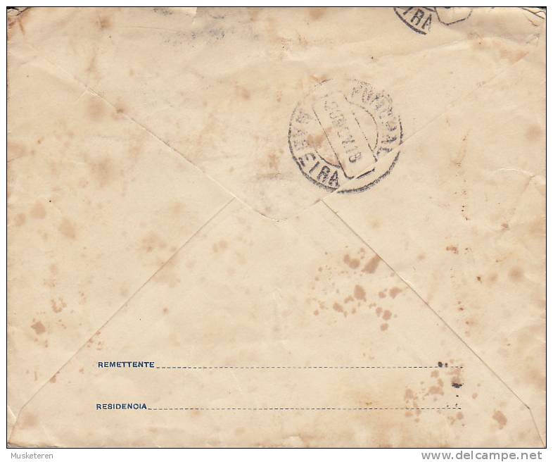 ## Brazil Postal Stationery Ganzsache Entier St. PAULO 1913? To FUNCHAL Madeira Portugal (2 Scans) - Ganzsachen