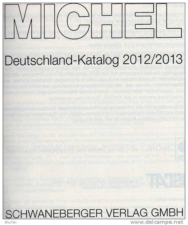 MlCHEL Deutschland+ Süd-Europa 2012/2013 Stamp Katalog Neu 102€ Germany And Part 3 With: D I YU Malta SLO AL SRB Vatikan - Lexiques