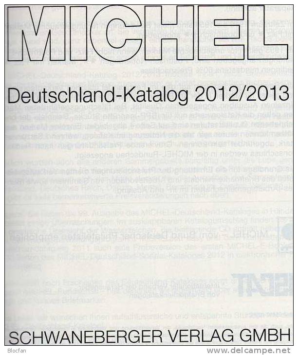 MlCHEL Deutschland + West-Europa 2012/2013 Stamp Katalog Neu 102€ Germany And Part 6 With: D B Eire Lux Jersey NL UK Man - Lexicons