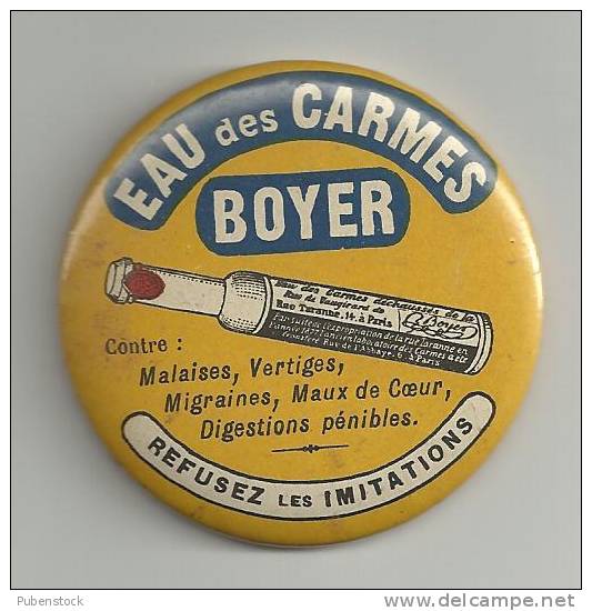 Miroir De Poche "EAU DES CARMES BOYER" - Other & Unclassified