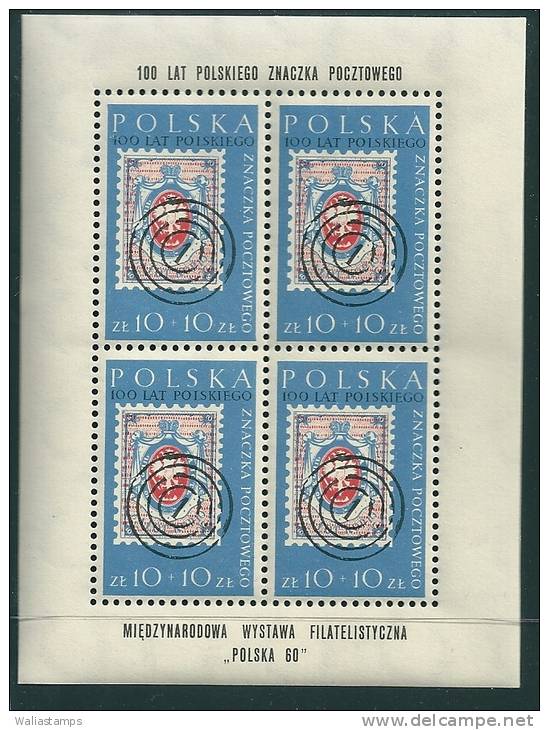 Poland 1960 Exhibition Minisheet MNH Michel 1177 - Unused Stamps