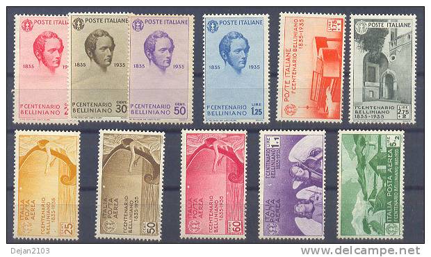 Italy 100 Years Since Belliniano Death Mi#532/42 1935 MNH,MH **,* - Altri & Non Classificati