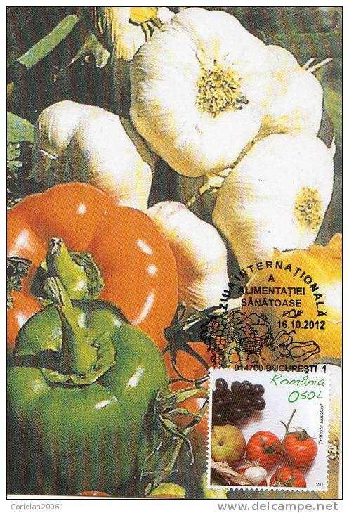 Romania Maxi Card / Pepper And Garlic - Légumes