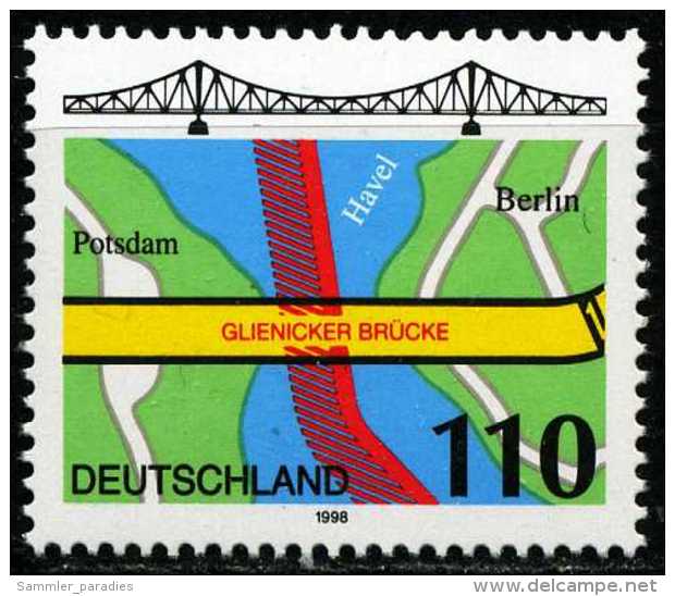 BRD - Mi 1967 - ** Postfrisch (A) - 110Pf  Glienicker Brücke - Unused Stamps