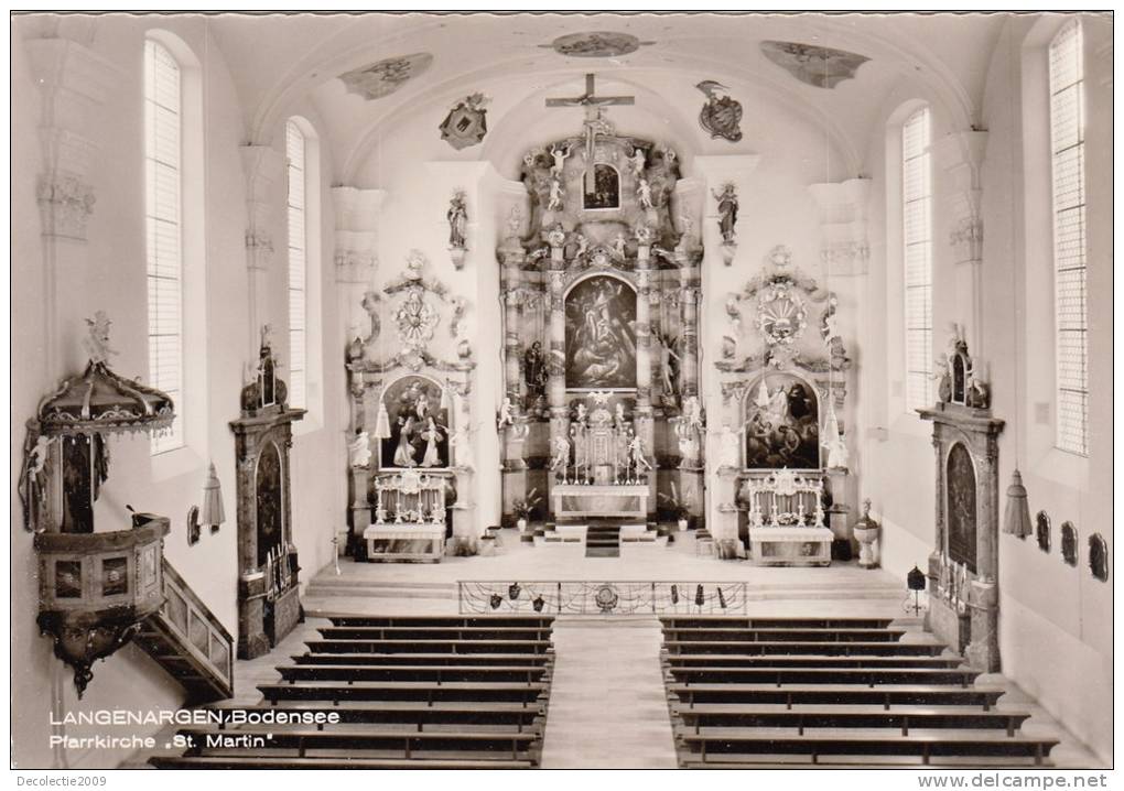 BR38291 Langebargen Bodensee Pfarrkirche St Martin  2 Scans - Langenargen