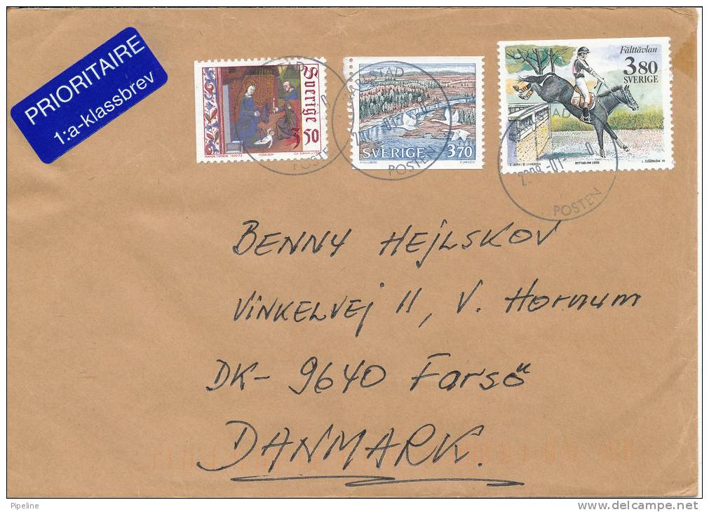 Sweden Cover Sent To Denmark 2009 Topic Stamps - Lettres & Documents