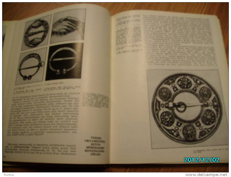1986 ESTONIA ILLUSTRATED MANUAL OF BROOCHES , SILVERSMITH MARKS , SILVER BRONZE - Practical