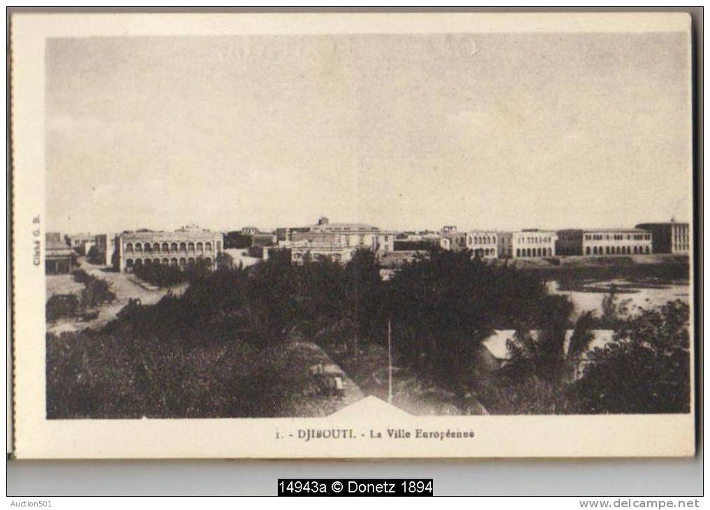 14943g DJIBOUTI - Résidence Du Gouverneur - Quais De Douane - Place Ménélik - Rue Ras Makonen - Carnet 20 Cartes Complet - Djibouti