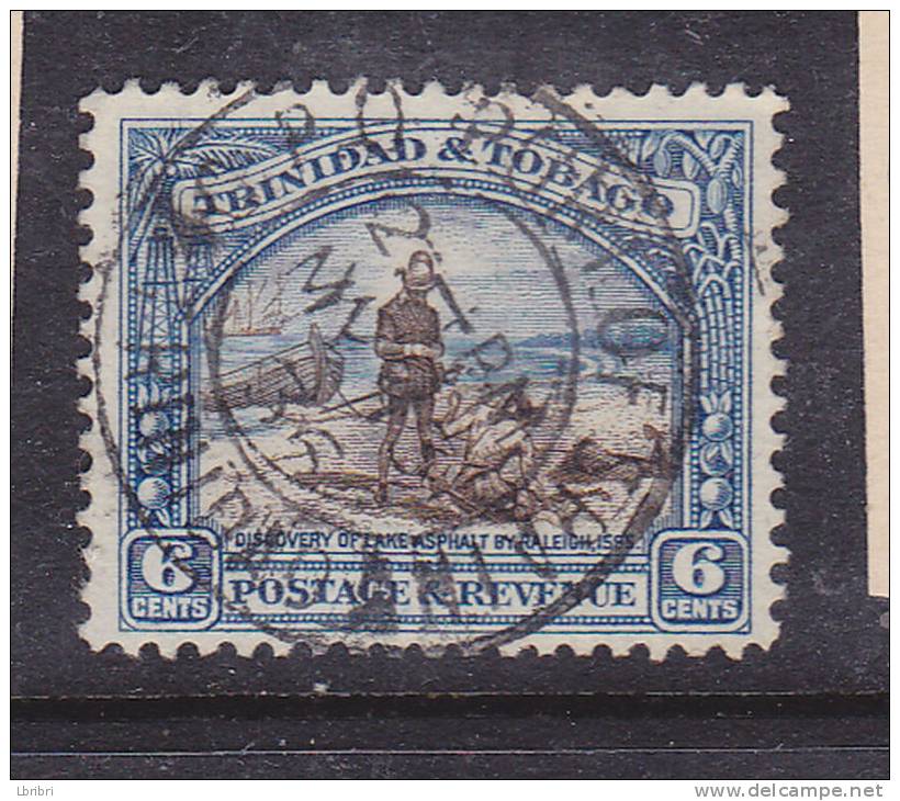 TRINITÉ ET TOBAGO N° 125 6C BLEU ET BRUN BAIE DU MONT IRVINE TOBAGO OBL - Trindad & Tobago (1962-...)