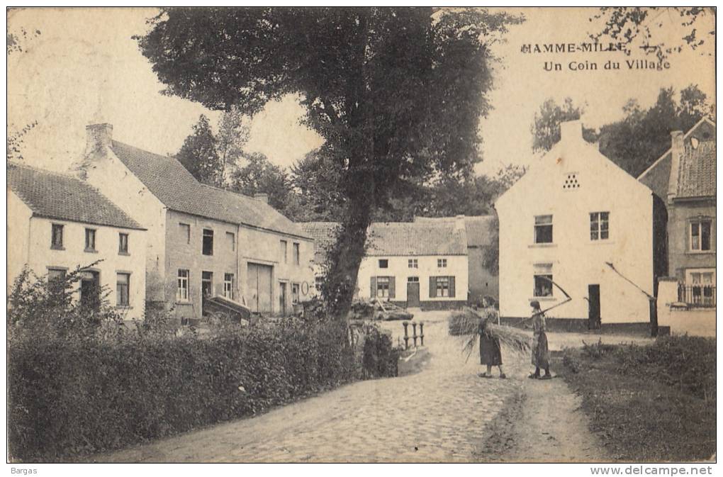 Carte Postale Hamme Mille Beauvechain Un Coin Du Village - Beauvechain