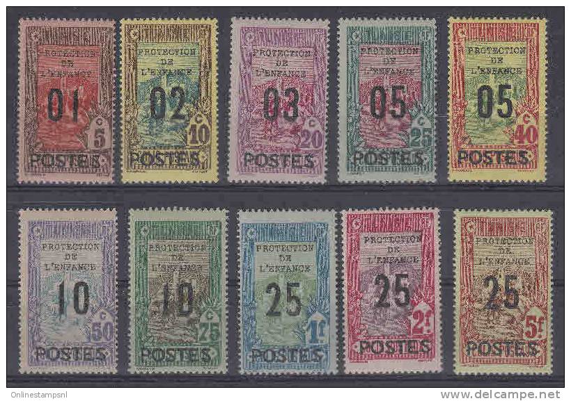 Tunesie: Yvert 110-119  MH/*, Maury CV €  105 - Unused Stamps