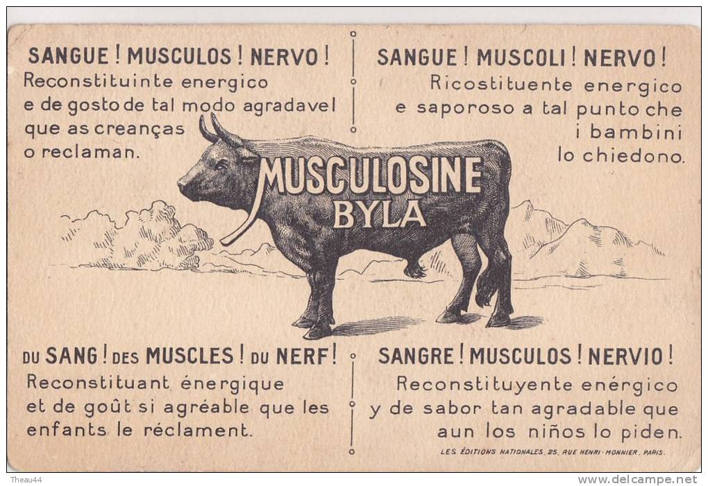 ¤¤  -   Illustrateur  " L. LESSIEUX "  -  Palestine  -  Publicité " Musculosine Byla "  -  ¤¤ - Lessieux