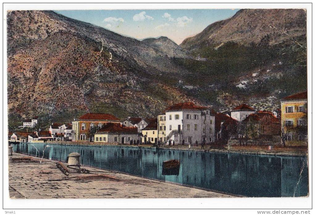 EUROPE MONTENERGRO THE RIVER CRNOJEVLEJ JAMMED CORNER OLD POSTCARD - Montenegro