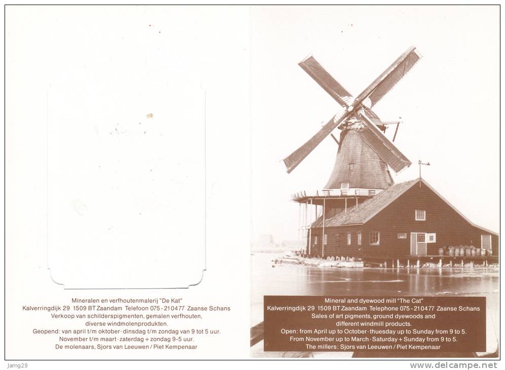 Nederland/Holland, Zaanse Schans, Verfmolen "De Kat", Ca. 1990 - Zaandam