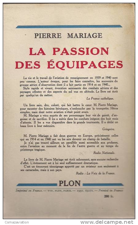 Aviation - Le Destin Des équipages - Aviateur - Autres & Non Classés