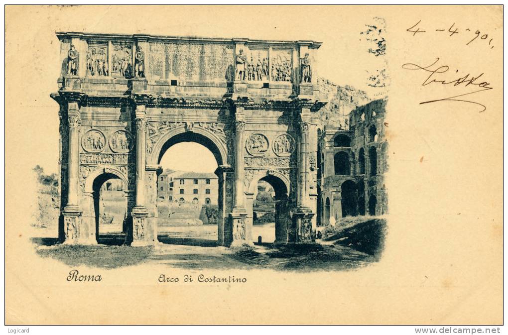 ROMA ARCO DI COSTANTINO 1901 - Altri Monumenti, Edifici