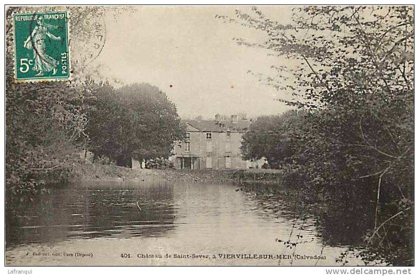 Calvados -ref D467- Chateau De Saint Sever A Vierville Sur Mer -carte Bon Etat  - - Autres & Non Classés