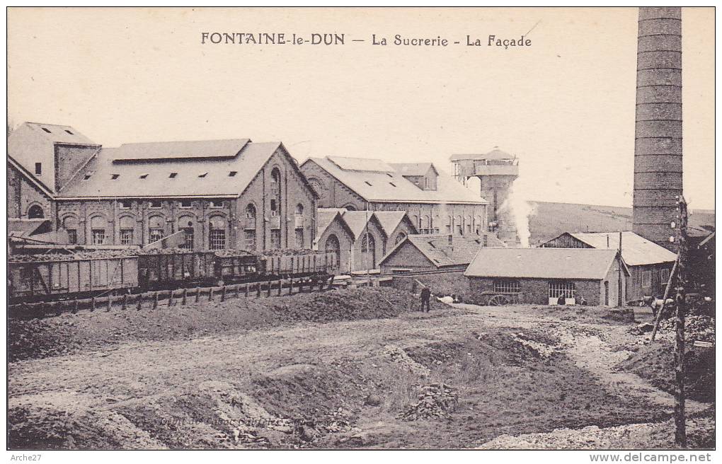 CPA -76 - FONTAINE LE DUN - La Sucrerie - La Façade - Fontaine Le Dun