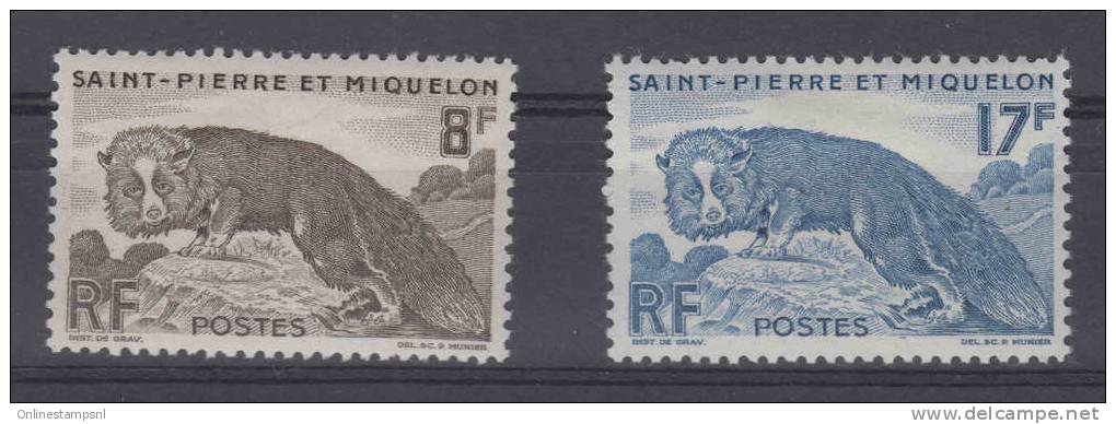 St Pierre Et Miquelon Yvert   Nr 345-346 , MH/*  Cat Value Maury  € 14 - Ongebruikt