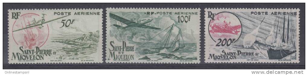 St Pierre Et Miquelon Yvert   Nr Aero 18-21 , MNH/**  Cat Value Maury  € 57 - Ongebruikt