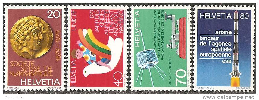 Svizzera 1979 Nuovo** - Yv.1092/95  Mi.1161/64 - Nuovi